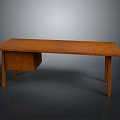 Simple Wooden Dining Table With Drawer Storage In Modern Home Interior Design