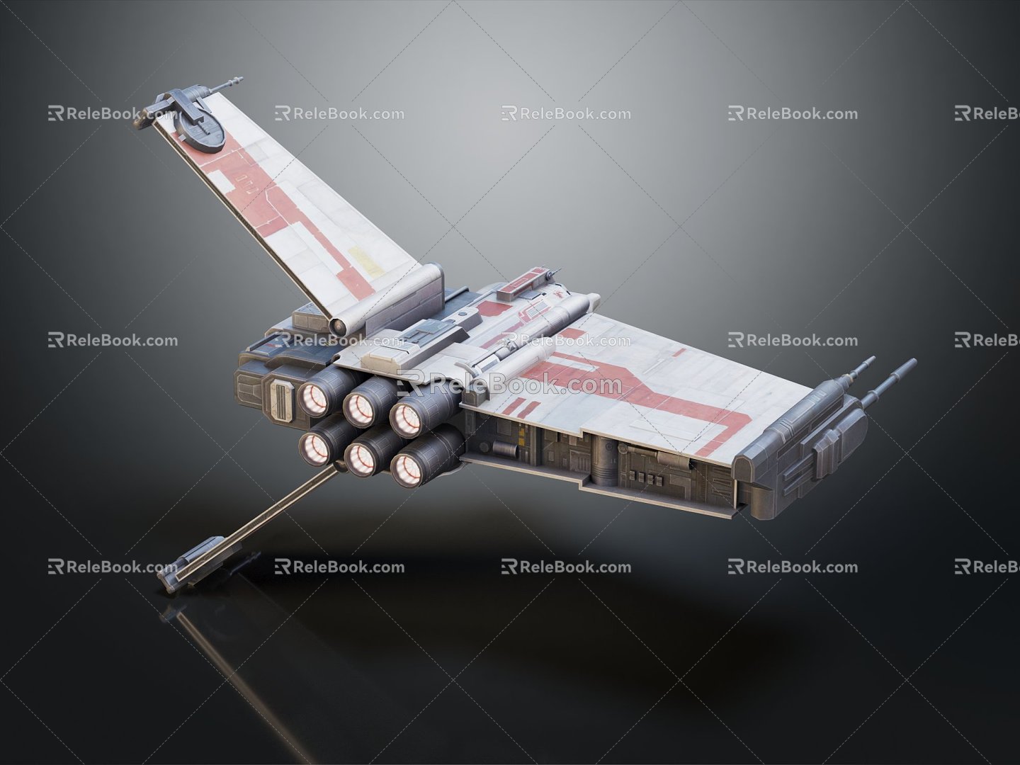 Modern fighter sci-fi fighter space fighter 3d model