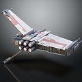 Modern fighter sci-fi fighter space fighter 3d model