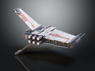 Modern fighter sci-fighter space fighter 3d model