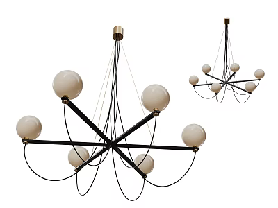 Modern Chandelier Art Chandelier Spherical Chandelier 3d model