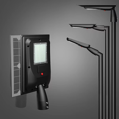 Modern Street Light Solar Street Light 3d model