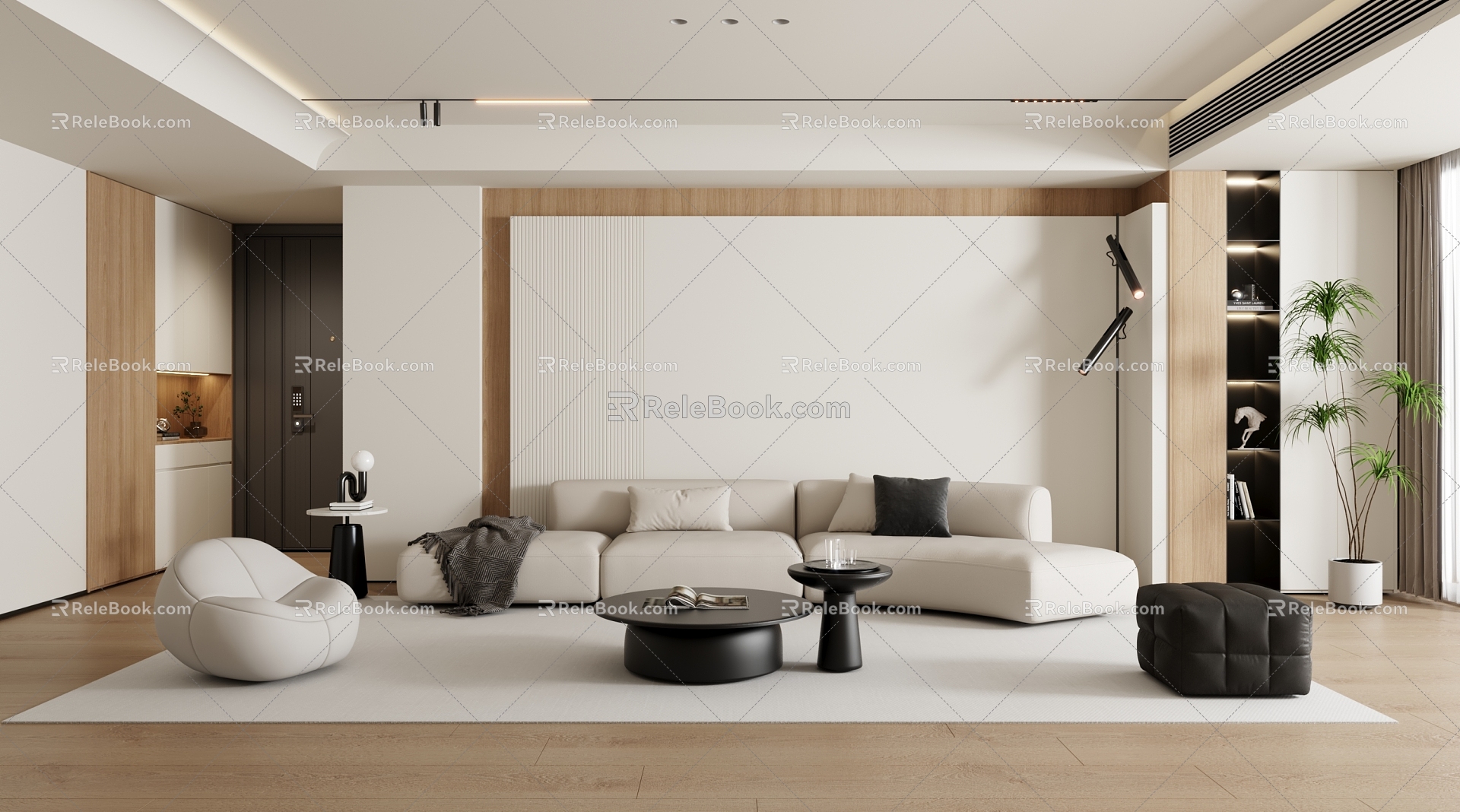 Simple living room 3d model