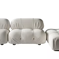 Modern double sofa combination 3d model