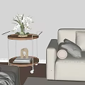 Modern side-to-side corner-to-corner ornaments 3d model