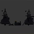 Advanced Modern Military Machine Guns With Bipod Stands And Tactical Accessories