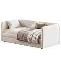 Modern Soft Fabric Upholstered Children Bed With Multiple Color Choices For Warm Comfortable Kids Bedroom