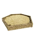 Wooden Hexagonal Sandpit Play Equipment with Safe Edges for Kids Outdoor Fun