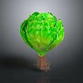 Fresh Green Lettuce With Visible Roots On Dark Background For Healthy Diet