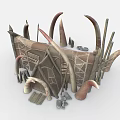 Primitive Horde Primitive Architecture Orc House 3d model