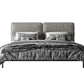 Modern Double Bed 3d model