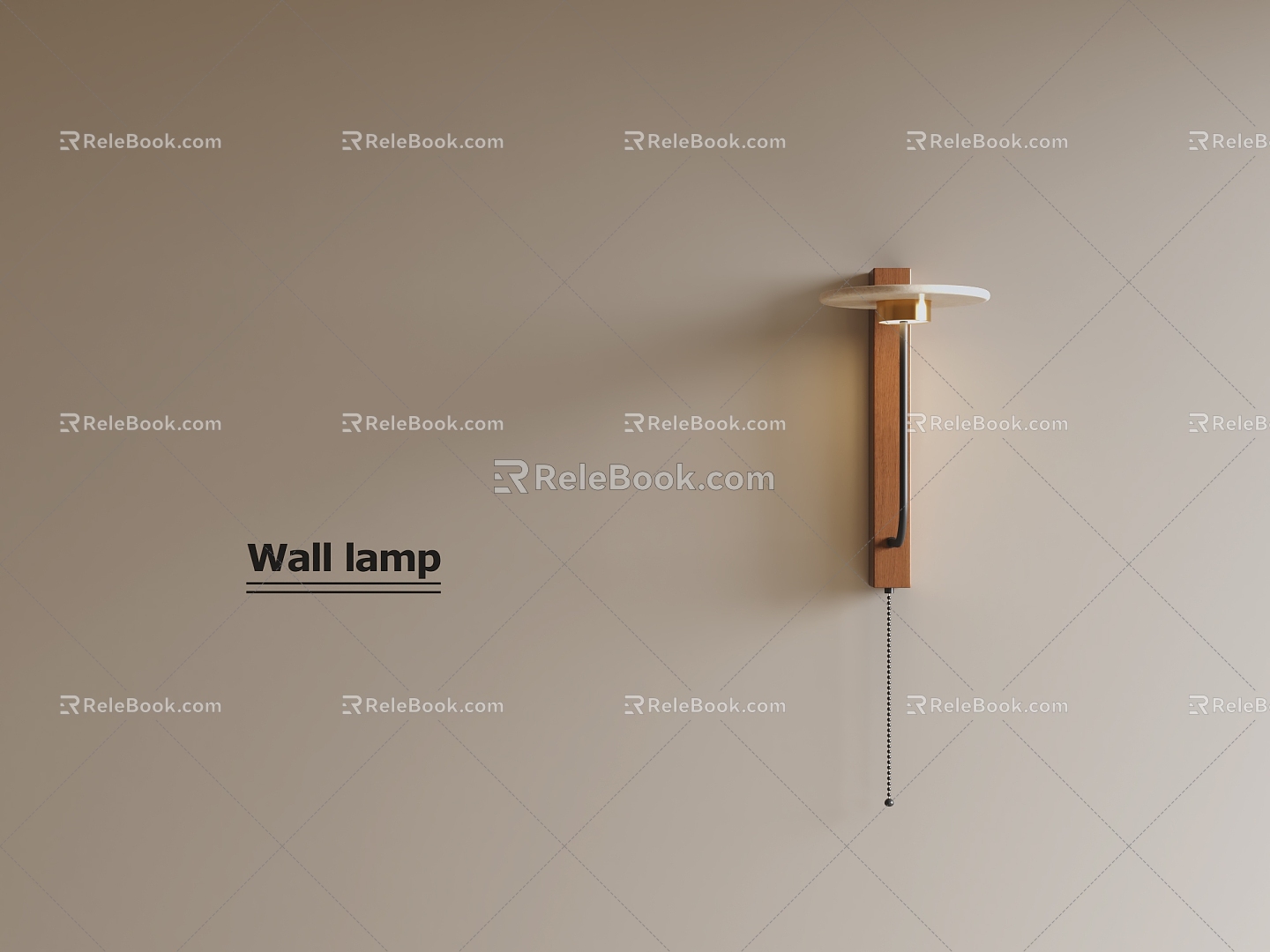 The ancient silent wall lamp 3d model