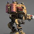 Star Army Sentry Robot Samurai Patrol Robot 3d model