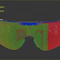 Stylish Blue Frame Sunglasses With Mirrored Lenses And LEGEN DARY Text