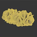 Organic Textured Sculpture With Stacked Petal Like Forms In Neutral Tones