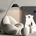 Modern Lazy Sofa Single Sofa 3d model