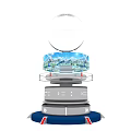Popular Photo Check-in Spot With Digital Screen And Multi Level Platform