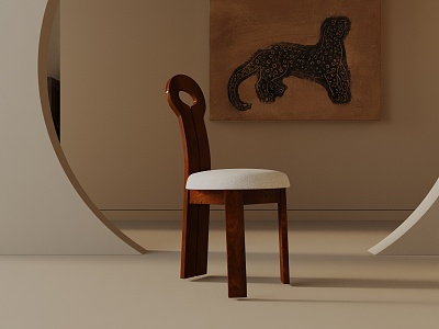 Modern Dining Chair 3d model