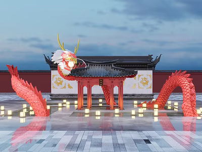 Chinese Style Beauty Chen Long Year Beauty Chen 3d model