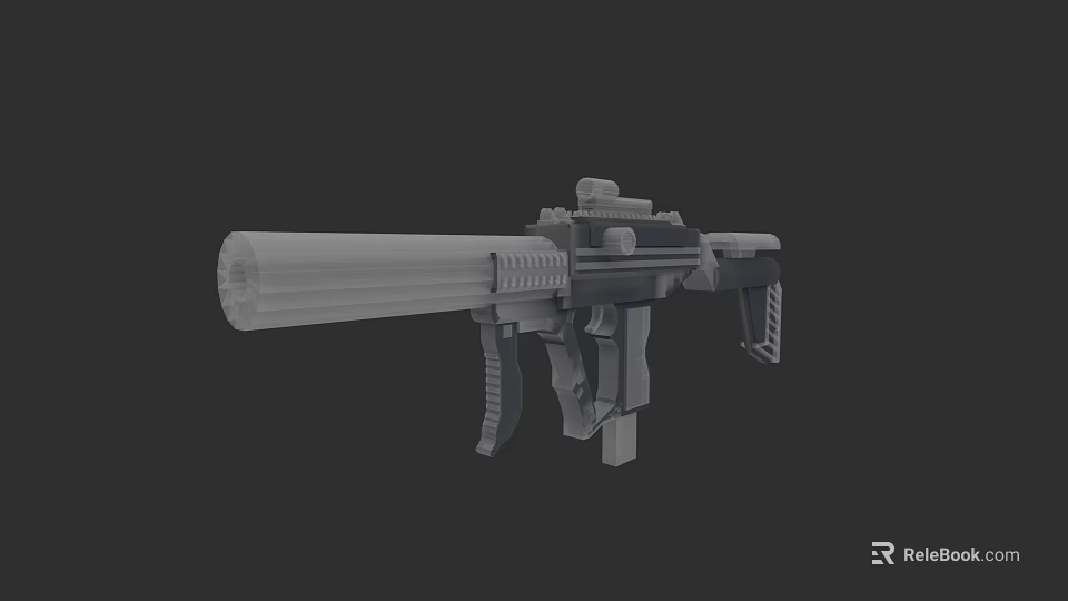 3D Rendered Modern Gun With Scope And Long Barrel Design 3d model 