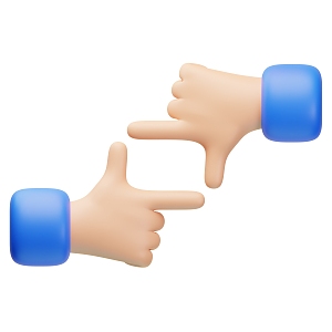 Modern Gesture Palm Small Hand Cartoon Hand Animation Gesture 3d model