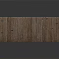 Wooden Fence Panel With Brown Planks And Metal Hardware Design