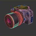 Nikon HD Computer Webcam With Black Body And Purple Lens For Desktop Use