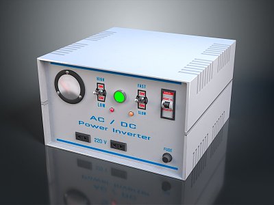 Inverter Conversion Circuit Inverting Rotary Converter Inverter 3d model