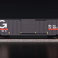 Black Cargo Box Truck With G Logo And Maine Central Number 206 123