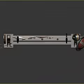 Weapon Rack Cold Weapon Sword Halberd Axe Hook Fork Spear Trident 3d model