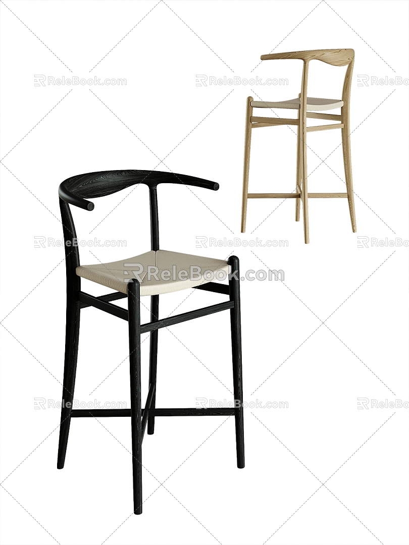 Modern Bar Chair 3d model