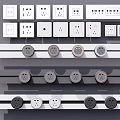 Modern Socket Simple Socket 3d model