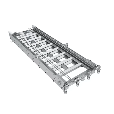 Galvanized ladder cable tray manufacturers spot 200 100 trapezoidal weak current hot dip galvanized metal galvanized tray 3d model