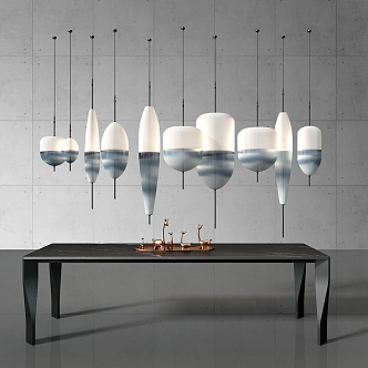 New Chinese Chandelier 3d model