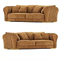 Multi-person Sofa Fabric Multi-person Sofa Flannel Sofa Casual Sofa Visionnaire 3d model