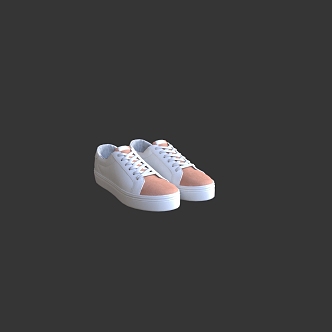 Realistic Flat Shoes Casual Shoes Flat Shoes Casual Shoes Canvas Shoes sneaker Realistic Shoes 3d model