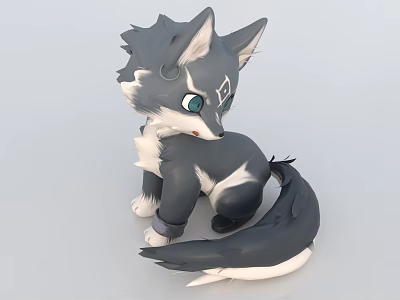 Modern Cartoon Animal Cartoon Cat 3d model Modern Cartoon Animal Cartoon Cat 3d model