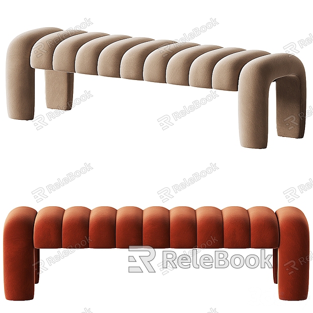 Modern bed end stool model