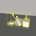 Modern Daily Washing Supplies Including Toothbrush Toothpaste Soap Dish And Dispenser
