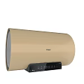 Haier Golden Cylindrical Electric Water Heater with Digital Control Panel for Daily Household Use