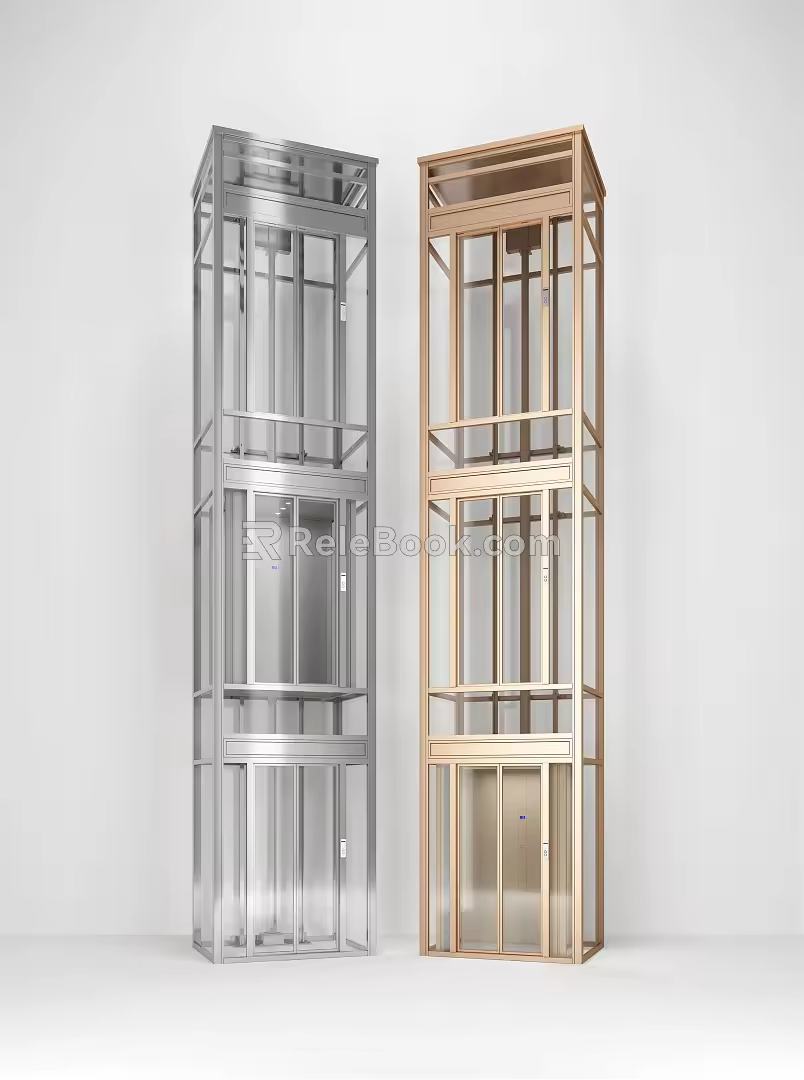 Sightseeing Elevator Modern Elevator 3d model