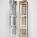 Sightseeing Elevator Modern Elevator 3d model