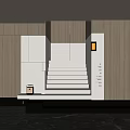 Modern Staircase Stacked Staircase 3d model