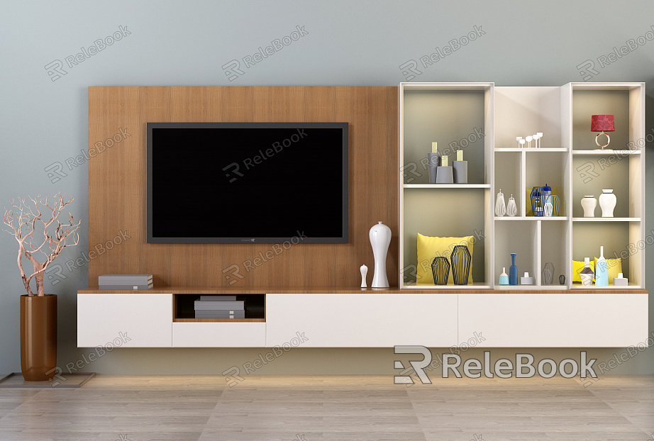 Modern TV Background Cabinet model