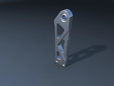 Stainless Steel Mechanical Component With Precision Holes And Industrial Design Features 3d model