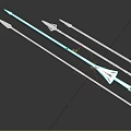 Ancient Warfare Arrows With Different Metal Arrowhead Designs And Long Wooden Shafts