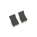Leisure Chair with Wooden Frame and Dark Padded Cushion Modern Simple Design for Comfortable Relaxation