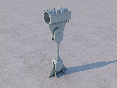 Bridge Steel Box Girder Steel Truss Girder Bridge Steel Structure Tower Column Suspension Bridge Cable-stayed Bridge Cable Central Positioning Buckle Bridge Component Suspender Fixture 3d model