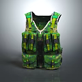 Camouflage Tactical Vest With Multiple Pockets And Adjustable Straps For Outdoor Activities
