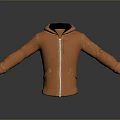 Orange Zip Up Hoodie With Black Lining And Functional Pockets Casual Wear Essential